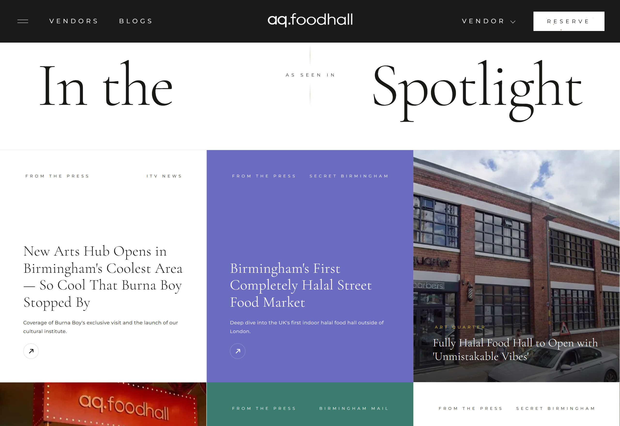 AQ Foodhall detail