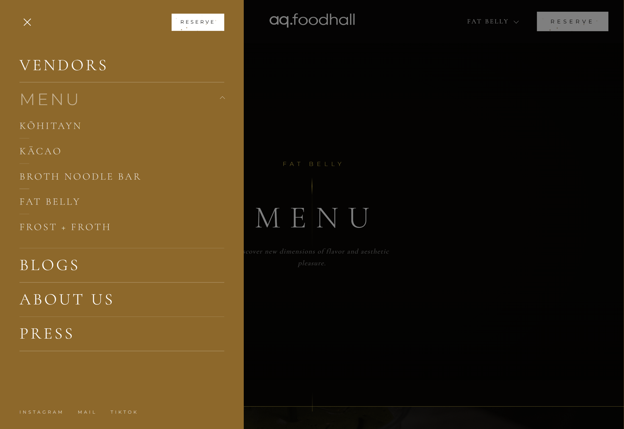 AQ Foodhall detail